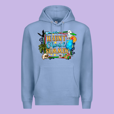 Name Spooky Summer Vibes Premium Hoodie Designed By Cowhidedigitalart