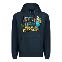 Navy name spooky summer vibes Premium Hoodie - CowhideDigitalArt