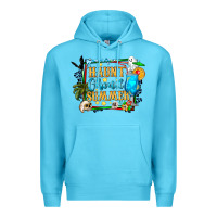 Ocean Blue name spooky summer vibes Premium Hoodie - CowhideDigitalArt