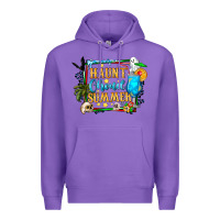 Purple name spooky summer vibes Premium Hoodie - CowhideDigitalArt