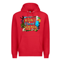 Red name spooky summer vibes Premium Hoodie - CowhideDigitalArt