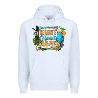 White name spooky summer vibes Premium Hoodie - CowhideDigitalArt