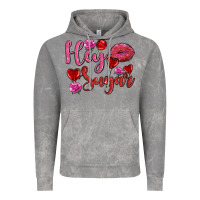 Cloud Rock hey sugar with lips and candies olivia Vintage Hoodie - OliviaCreatesArt