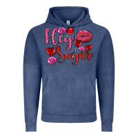 Vintage Denim hey sugar with lips and candies olivia Vintage Hoodie - OliviaCreatesArt