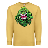 Antique Gold halloween green slimer ghost Premium Sweatshirt - longCreatives