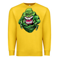 Lemon halloween green slimer ghost Premium Sweatshirt - longCreatives