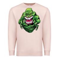 Pale Pink halloween green slimer ghost Premium Sweatshirt - longCreatives