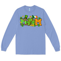 Colony Blue St. Patrick's Day mom Long Sleeve Tee - OliviaCreatesArt