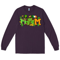 Plum St. Patrick's Day mom Long Sleeve Tee - OliviaCreatesArt