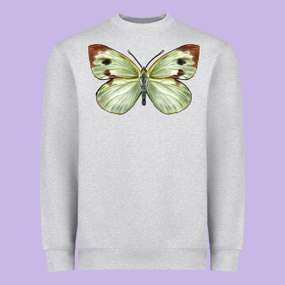 Cabbage Butterfly Heavyweight Sweatshirt Designed By Lillyallendesigns