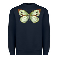 Navy Cabbage Butterfly Heavyweight Sweatshirt - LillyAllenDesigns