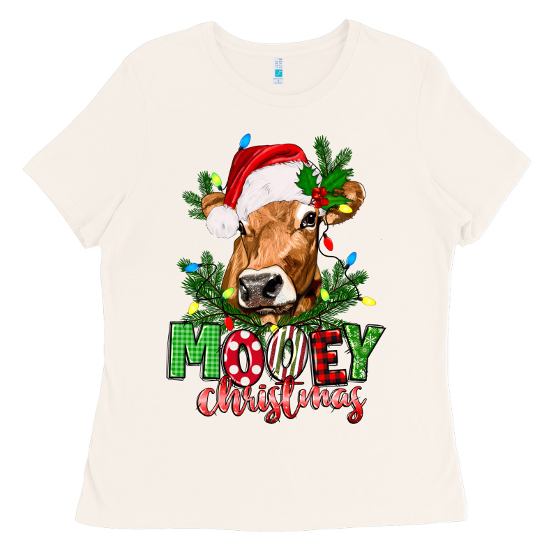 Mooey Christmas Ladies Tee by texasbilliewilder | Teevron