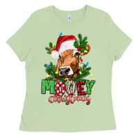 Matcha Mooey Christmas Ladies Tee - texasbilliewilder