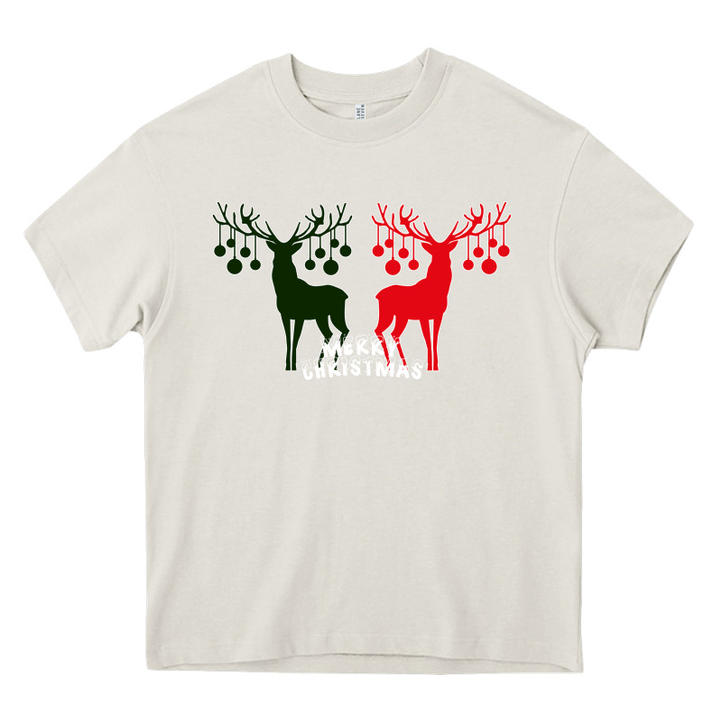 Merry Christmas Reindeer Heavy Core Tee by Bettercallsaul | Teevron