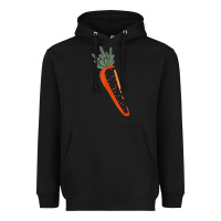 Black big carrot costume cute easy vegetable halloween gift Heavyweight Hoodie - longCreatives