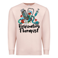 Pale Pink respiratory therapist Premium Sweatshirt - BarkalooDesign
