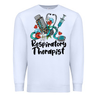 White respiratory therapist Premium Sweatshirt - BarkalooDesign