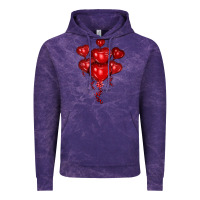 Cloud Purple heart balloons olivia Vintage Hoodie - OliviaCreatesArt