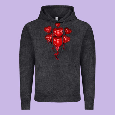 Heart Balloons Olivia Vintage Hoodie Designed By Oliviacreatesart