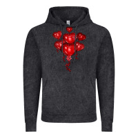Vintage Black heart balloons olivia Vintage Hoodie - OliviaCreatesArt