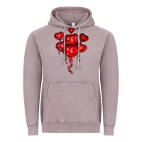 Vintage Zinc heart balloons olivia Vintage Hoodie - OliviaCreatesArt