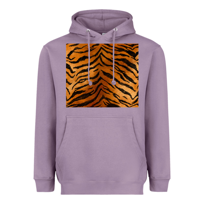 Handdrawn Tiger Pattern Heavyweight Hoodie by BarkalooDesign | Teevron