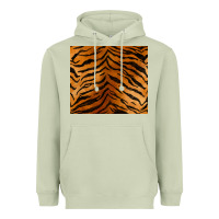 Matcha handdrawn tiger pattern Heavyweight Hoodie - BarkalooDesign