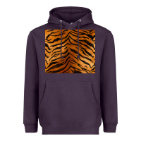 Plum handdrawn tiger pattern Heavyweight Hoodie - BarkalooDesign
