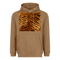 Toasted Coconut handdrawn tiger pattern Heavyweight Hoodie - BarkalooDesign