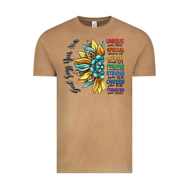 God Says You Are Unique Vintage Tee by CowGirlArtShop | Teevron