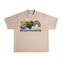 French Oak Peace love pride Urban Heavy Tee - CowGirlArtShop