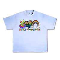 Grape Ice Peace love pride Urban Heavy Tee - CowGirlArtShop