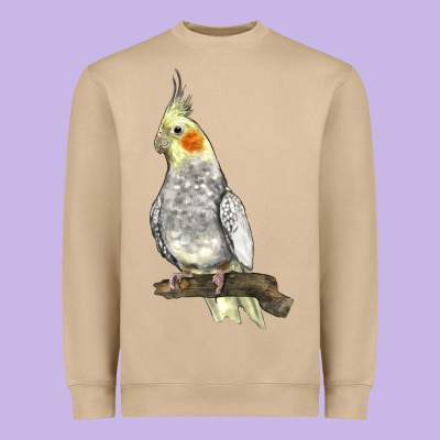Cocktail Parrot Heavyweight Sweatshirt Designed By Lillyallendesigns