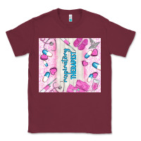 Burgundy respiratory therapist Classic Tee - TumblerDesignByShophia