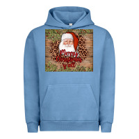 Pigment Pebble Blue santa merry christmas y'all Urban Hoodie - AdoDesignShop