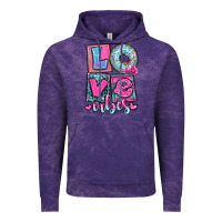 Cloud Purple love vibes Vintage Hoodie - OliviaCreatesArt