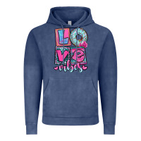Vintage Denim love vibes Vintage Hoodie - OliviaCreatesArt