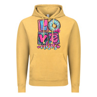 Vintage Mustard love vibes Vintage Hoodie - OliviaCreatesArt