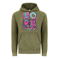 Vintage Olive love vibes Vintage Hoodie - OliviaCreatesArt