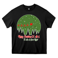 Black Merry Christmas To All To All A Good Night Heavy Core Tee - Bettercallsaul