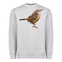 Heather Grey Ccarolina Wren Heavyweight Sweatshirt - LillyAllenDesigns