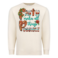 Sandshell faith makes all things possible Premium Sweatshirt - BarkalooDesign