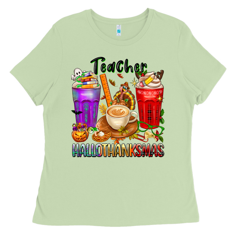 Hallothanksmas Teacher Ladies Tee by texasbilliewilder | Teevron