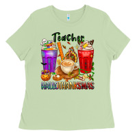 Matcha hallothanksmas teacher Ladies Tee - texasbilliewilder