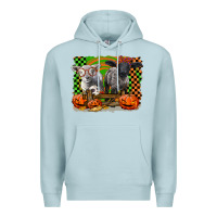 Blue Mist Baby Sheeps Premium Hoodie - LillyAllenDesigns