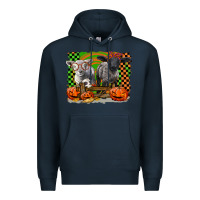 Navy Baby Sheeps Premium Hoodie - LillyAllenDesigns
