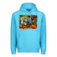 Ocean Blue Baby Sheeps Premium Hoodie - LillyAllenDesigns