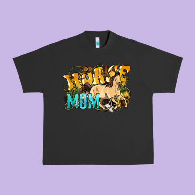 Horse Mom Rope Urban Heavy Tee Designed By Howdyjamesfarm