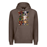 Coffee Ho Ho Ho Cows Premium Hoodie - RanaPortraitStore