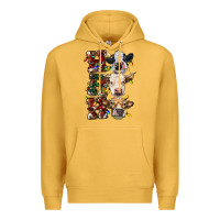 Mustard Ho Ho Ho Cows Premium Hoodie - RanaPortraitStore